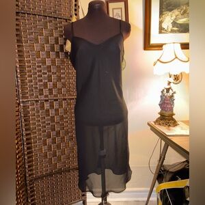 Vintage Sheer Black Slip Dress